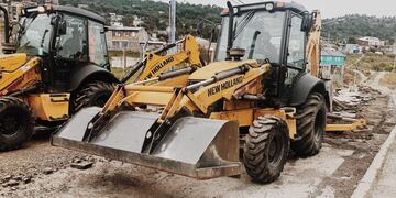 Autoridades del Municipio recorrieron las obras de repavimentación activas en la ciudad.