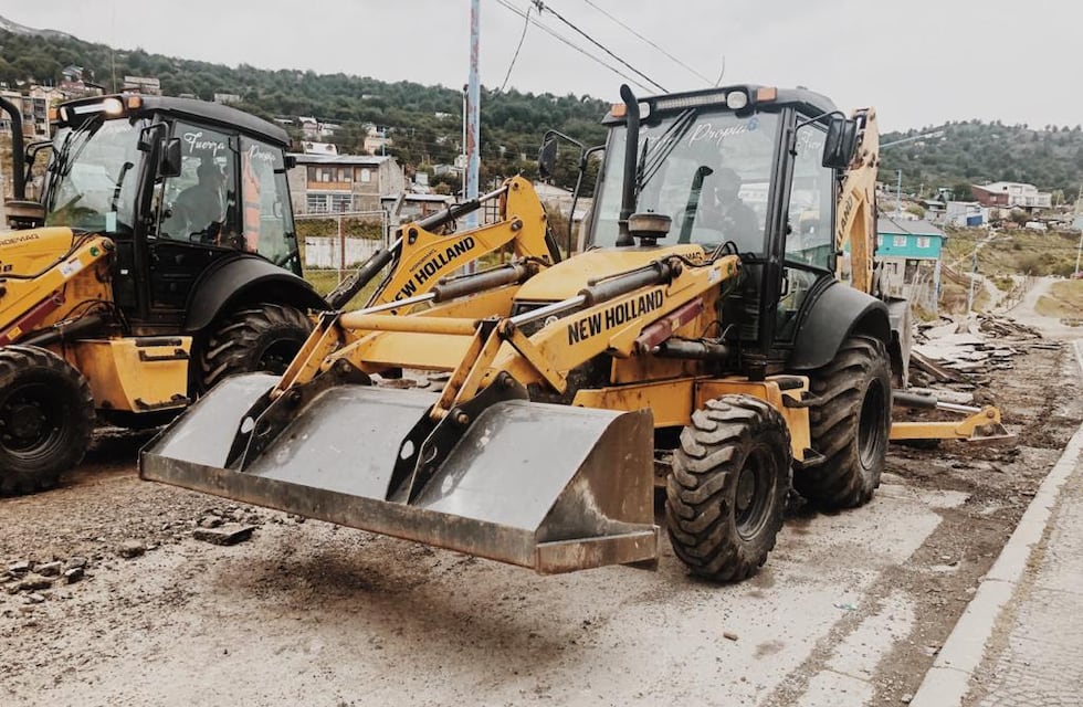 Ushuaia: personal municipal recorrió las obras que se llevan adelante