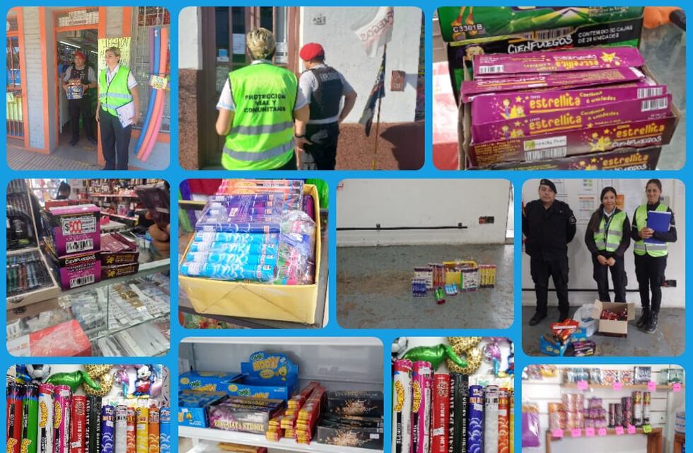 El municipio avanza en la lucha contra la pirotecnia sonora: continúan los operativos en comercios locales