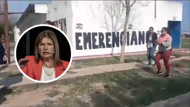 Tenso momento: Patricia Bullrich visitó el barrio Emerenciano en Chaco y no la dejaron pasar.
