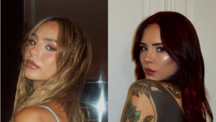 Juanita y Cande Tinelli posaron de forma muy provocativa.