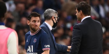 La sorpresa de Lionel Messi al ser reemplazado por Mauricio Pochettino.