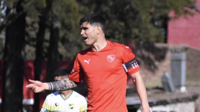 Ezequiel Muñoz sumó sus primeros minutos en la Reserva de Independiente y anotó un gol.