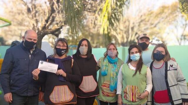 La Comuna de Pujato continúa entregando subsidios a instituciones educativas (Facebook Daniel Quacquarini)