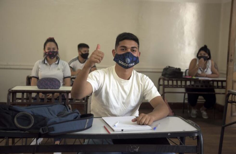 Estudiantes de quinto año volvieron a la presencialidad