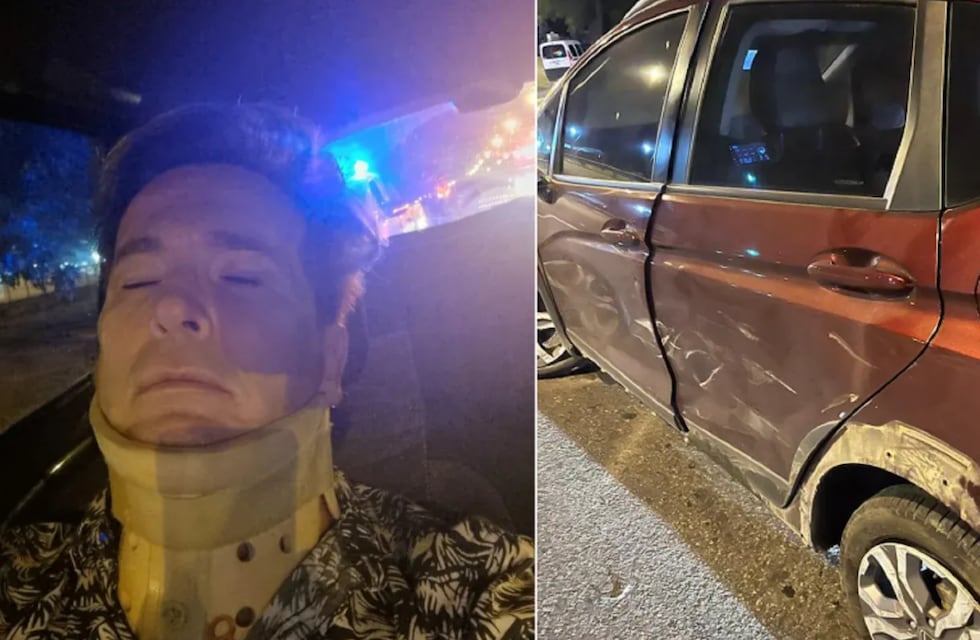 Guido Süller se accidentó con el auto en la ruta 9 cuando volvía a su casa