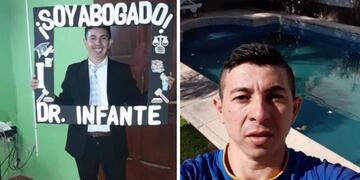 Gonzalo Infante es de Santiago del Estero y luego de mucho esfuerzo y cuatro trabajos, recibió su titulo de abogado.