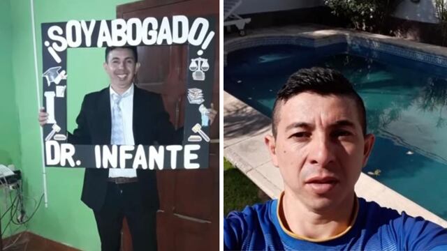 Gonzalo Infante es de Santiago del Estero y luego de mucho esfuerzo y cuatro trabajos, recibió su titulo de abogado.