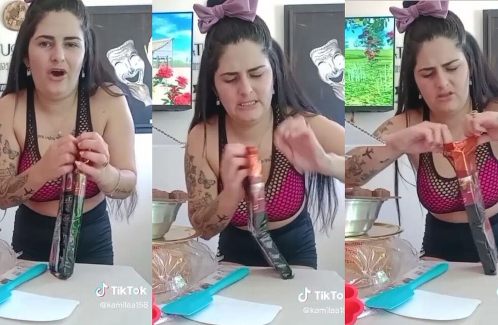 Hace videos de cocina y la rompe en tiktok con sus canjes: Kami mostró los productos con hipo