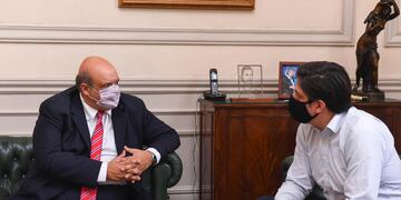 Reunión del ministro Nicolás Trotta con el licenciado Hugo Saab