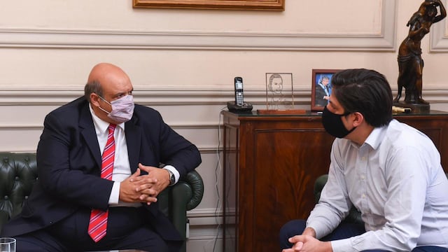 Reunión del ministro Nicolás Trotta con el licenciado Hugo Saab