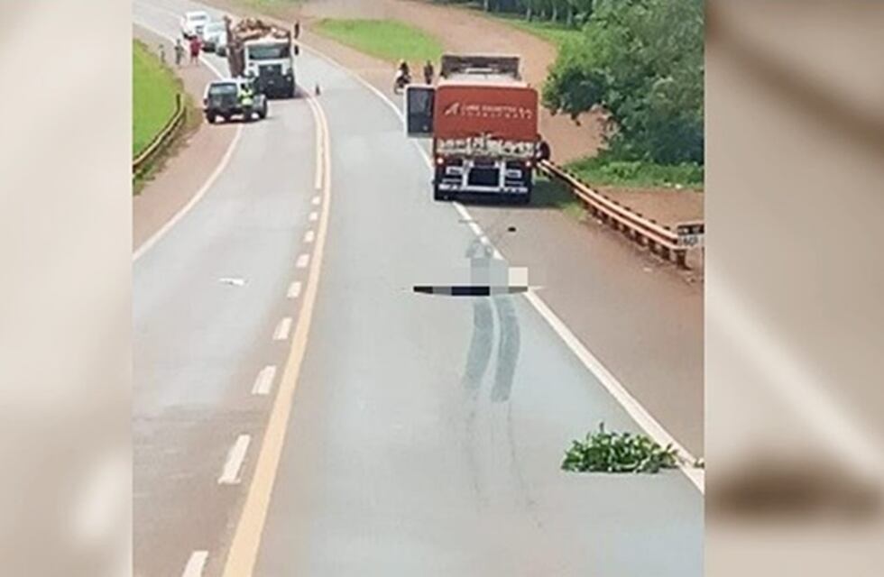 Investigan la muerte de un peatón que se habría arrojado frente a un camión