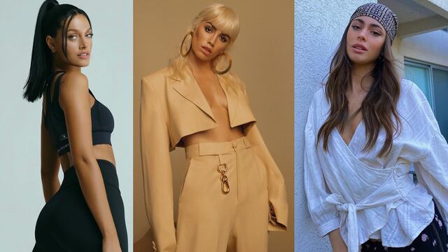 Oriana Sabatini, Lali Espósito y Tini Stoessel, tres de las artistas que se sumaron a la nueva moda.