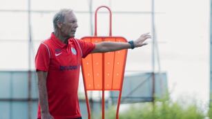 Miguel Ángel Russo, ténico de San Lorenzo, se quedó sin su jugador estrella para recibir a Talleres (Prensa San Lorenzo).