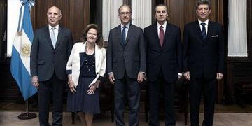Los integrantes de la Corte Suprema de Justicia.