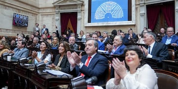 Sesión en la Cámara de Diputados por los vetos a las leyes de universidades y Garrahan (Foto: HCDN)