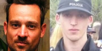 Chano y el policía que le disparó. Foto web.