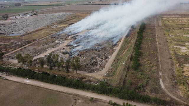 Incendios en el Relleno Sanitario de Rafaela