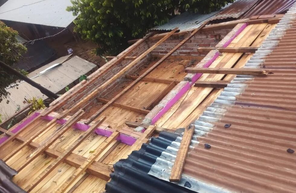 Puerto Esperanza registró importantes daños tras un fuerte temporal