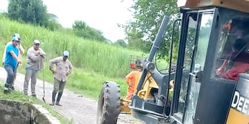 Obras viales en Alpachiri.