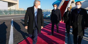 El mandatario ya se encuentra en Beijing para la cumbre con el lider chino y participar de la apertura de los Juegos Olímpicos de Invierno.