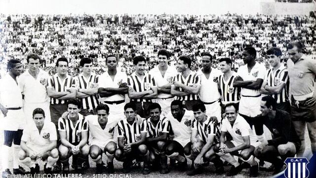 En 1964 se produjo la primera visita del Santos de Pelé en un amistoso ante Talleres en La Boutique