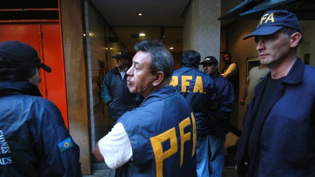 La imagen de la Policía Federal Argentina, al momento de conocerse el hecho del Robo del Siglo. Foto: Archivo/Dyn.