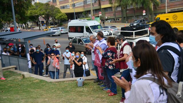 UTS. La protesta de trabajadores de salud en Córdoba.