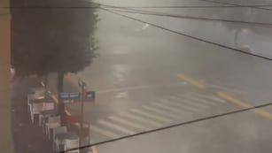 Villa Dolores estuvo bajo el agua. (Gentileza El Doce)