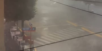 Villa Dolores estuvo bajo el agua. (Gentileza El Doce)