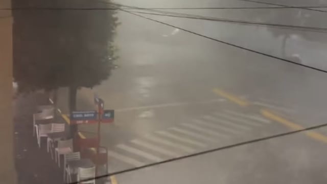 Villa Dolores estuvo bajo el agua. (Gentileza El Doce)
