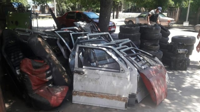 Desbarataron un desarmadero de autos clandestino en Tunuyán.