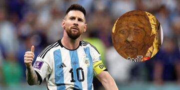 Hicieron una milanesa con la cara de Messi