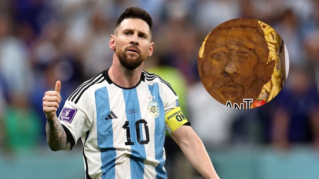 Hicieron una milanesa con la cara de Messi