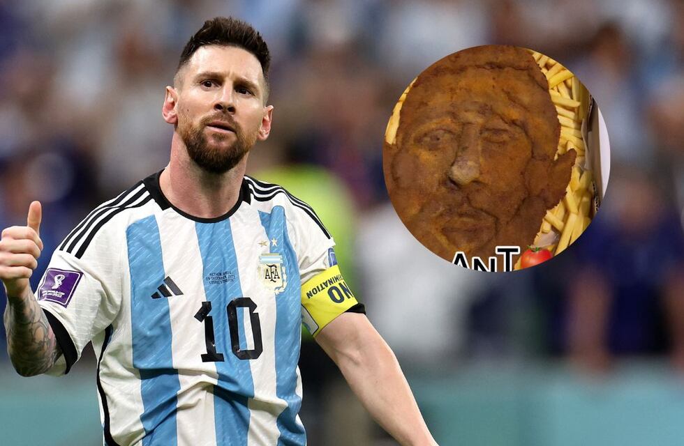 Mundial Qatar 2022: la reacción de los usuarios al ver una milanesa con la cara de Messi