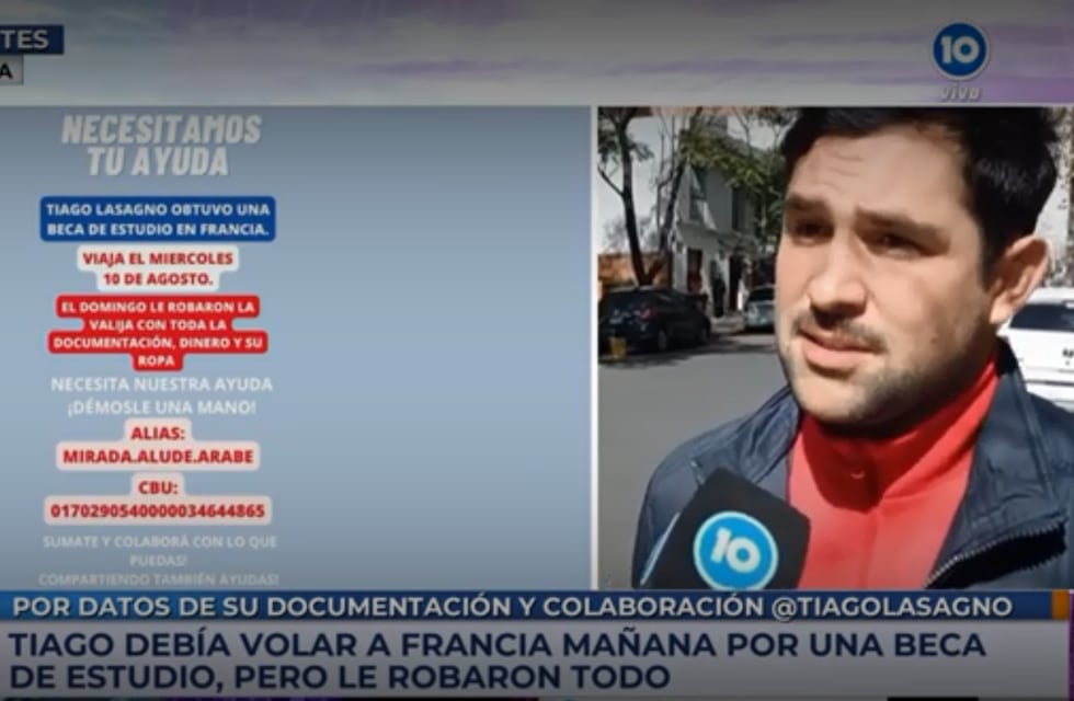 Cordobés viajaba a Francia pero le robaron antes de irse: se llevaron su pasaporte y dinero