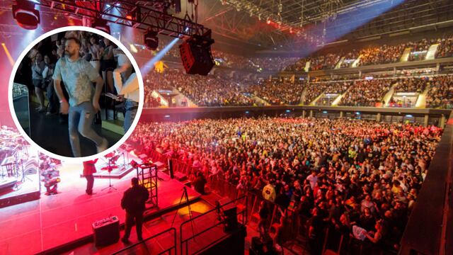 Los Palmeras tocaron el fin de semana en el Movistar Arena y un fan lo celebró de una extraña manera.