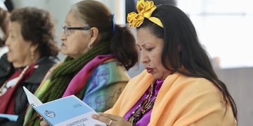 En las reuniones en la Ciudad Cultural se entregó a los presentes ejemplares de la Constitución provincial para su pormenorizado análisis.