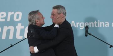 El flamante jefe de Gabinete coincidió con los K, pero con matices. Admitió que Cristina Kirchner es la que más mide.  Foto Federico Lopez Claro