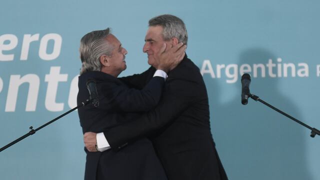 El flamante jefe de Gabinete coincidió con los K, pero con matices. Admitió que Cristina Kirchner es la que más mide.  Foto Federico Lopez Claro