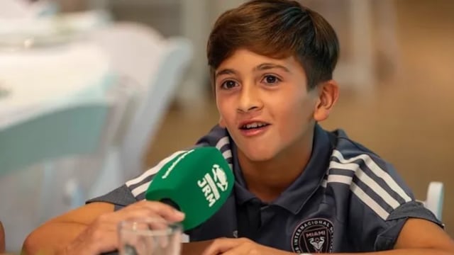 Thiago Messi dio su primera entrevista