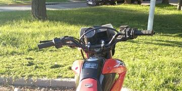 La moto robada y recuperada
