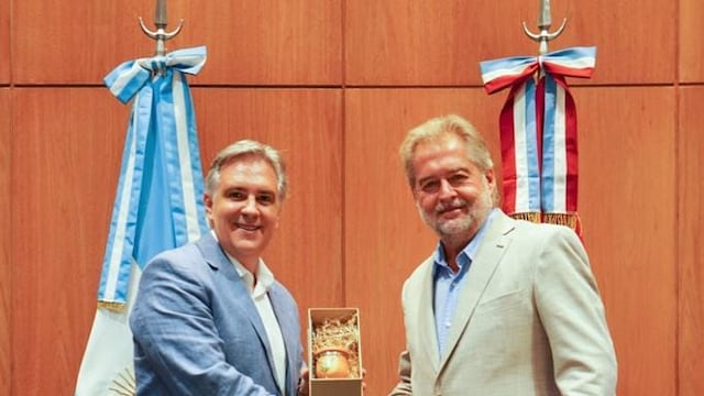 Martín Llaryora y Roberto Mirabella, precandidatos a gobernador de Córdoba y Santa Fe