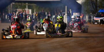 El Provincial cordobés de Karting sobre tierra puso primera en Las Varillas.