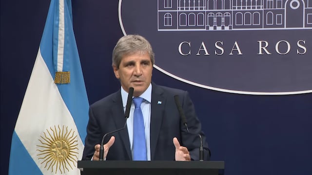 Luis Caputo, ministro de Economía. (Captura)