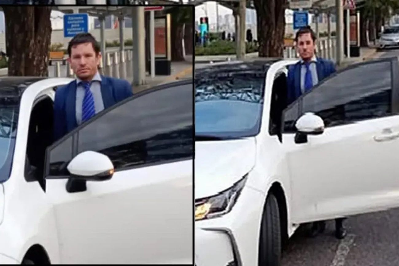 Martín Palacios, el conductor de una Toyota Corolla que se incendió en el Condorito y era buscado por la Policía de Entre Ríos. (La Voz)