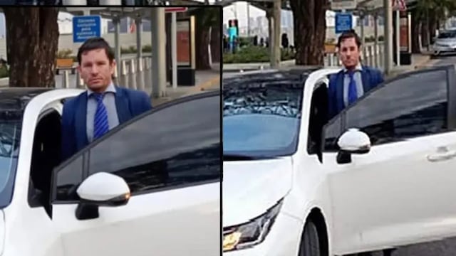 Martín Palacios, el conductor de una Toyota Corolla que se incendió en el Condorito y era buscado por la Policía de Entre Ríos. (La Voz)