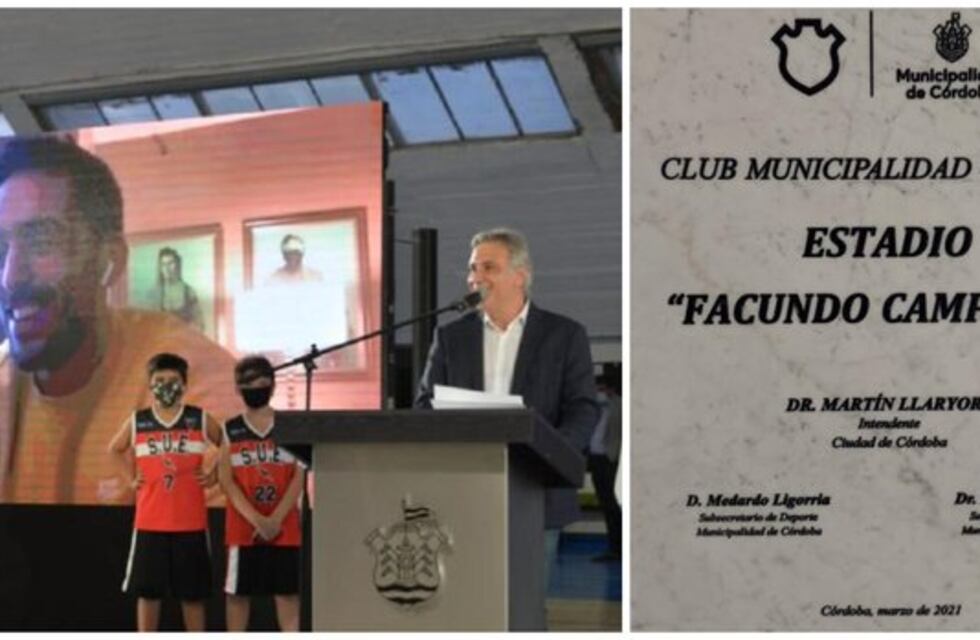 Facundo Campazzo: “Es muy significativo para mí que el estadio del Muni lleve mi nombre”