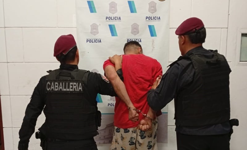 Amenazó con un cuchillo a su pareja y fue aprehendido
