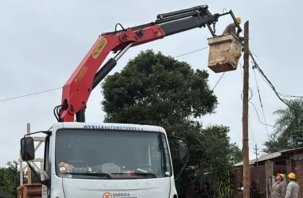 Energía de Misiones continúa con las tareas de recuperación en Iguazú tras la tormenta